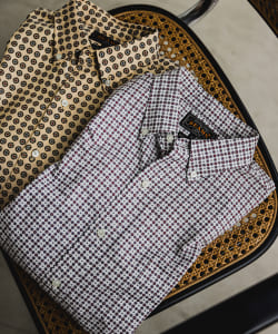 ▲BEAMS PLUS / オックスフォード プリント ボタンダウンシャツ クラシックフィット