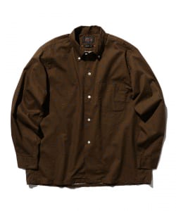 ▲BEAMS PLUS / コットン ドビー プリント オープンカラー ボタンダウン シャツ