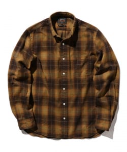 BEAMS PLUS / シャギー タータンチェック ボタンダウン シャツ