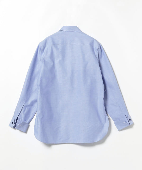 BEAMS PLUS (ie) S 日本製 プルオーバーシャツ ワイド 白 - メルカリ
