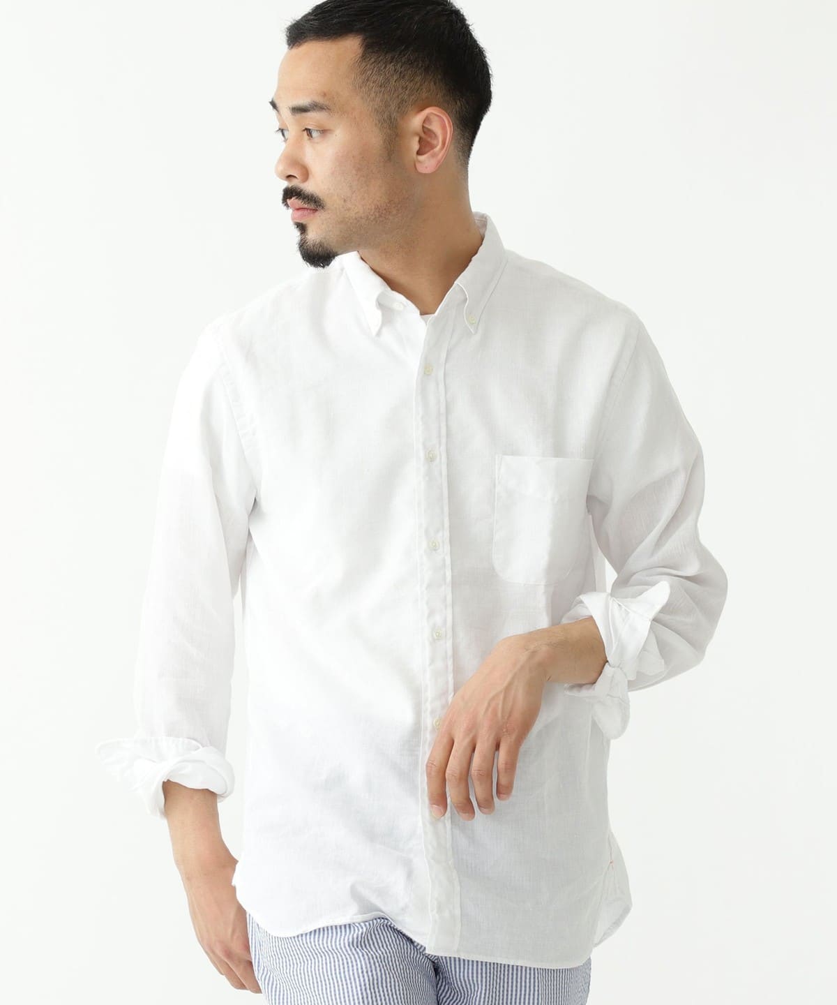 BEAMS PLUS（ビームス プラス）B.D. COOLMAX (R) Linen（シャツ