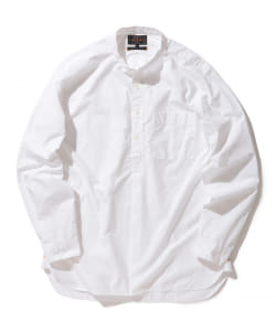 ▲BEAMS PLUS / バンドカラー プルオーバー シャツ