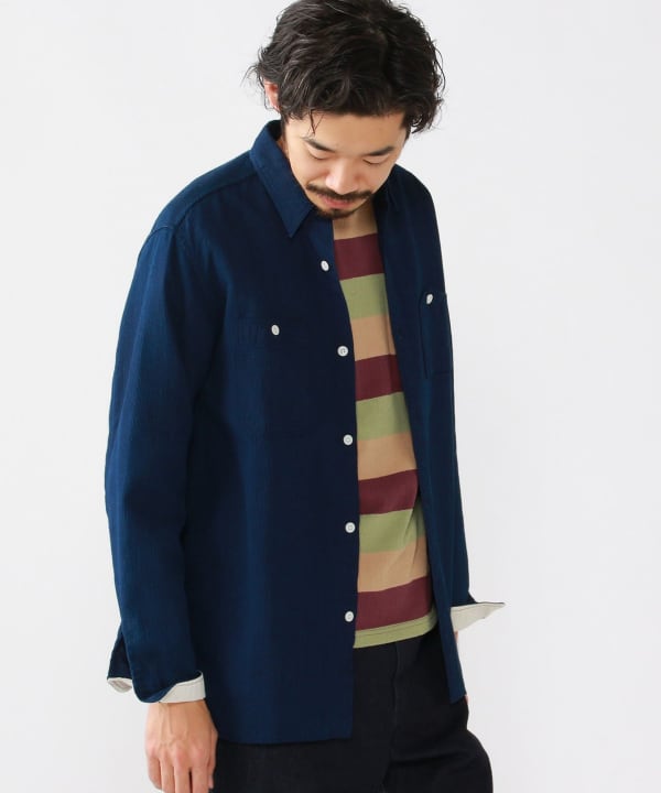 BEAMS PLUS（ビームス プラス）BEAMS PLUS / インディゴ ワークシャツ（シャツ・ブラウス カジュアルシャツ）通販｜BEAMS