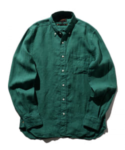 ▲BEAMS PLUS / リネン ソリッド ボタンダウンシャツ 22