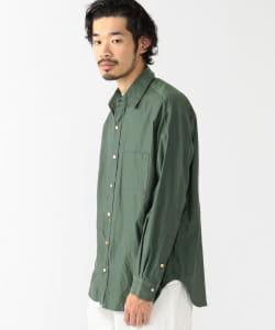 ▲ts(s) / Cotton Silk Chambray Twill Cloth Baggy Fit Shirt
