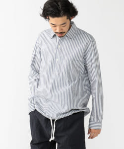 ▲ts(s) / Hem String Shirt Cotton Linen Stripe