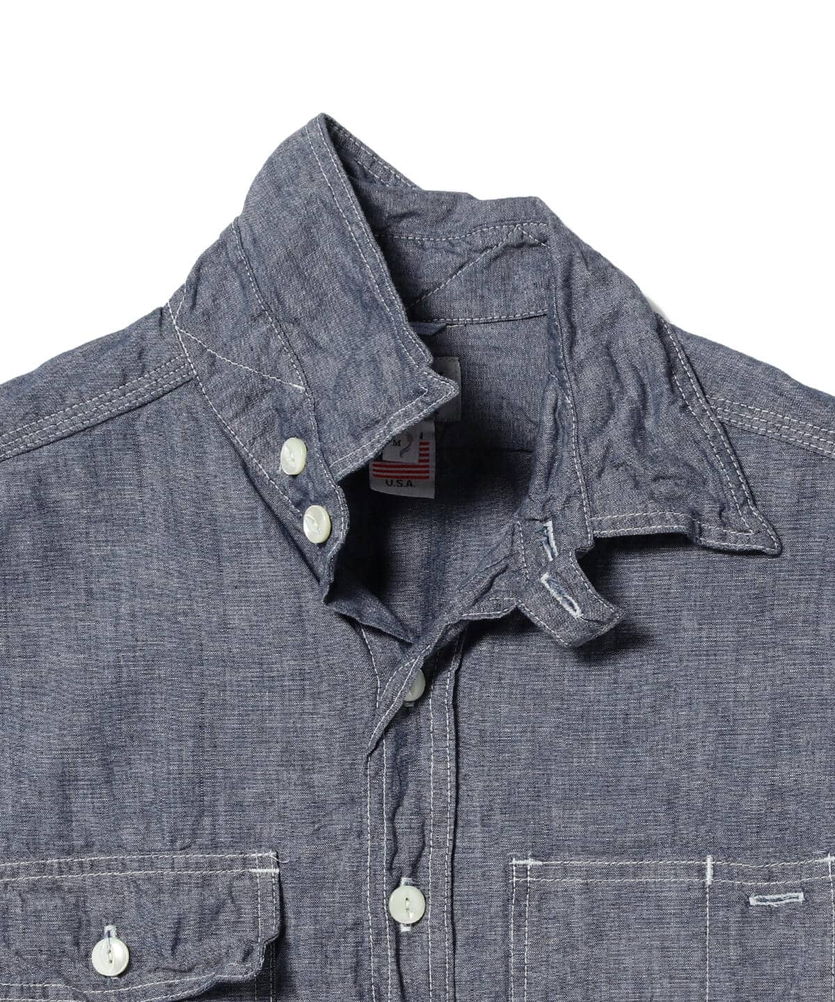 Beams Plus B.D. Chambray Chambray