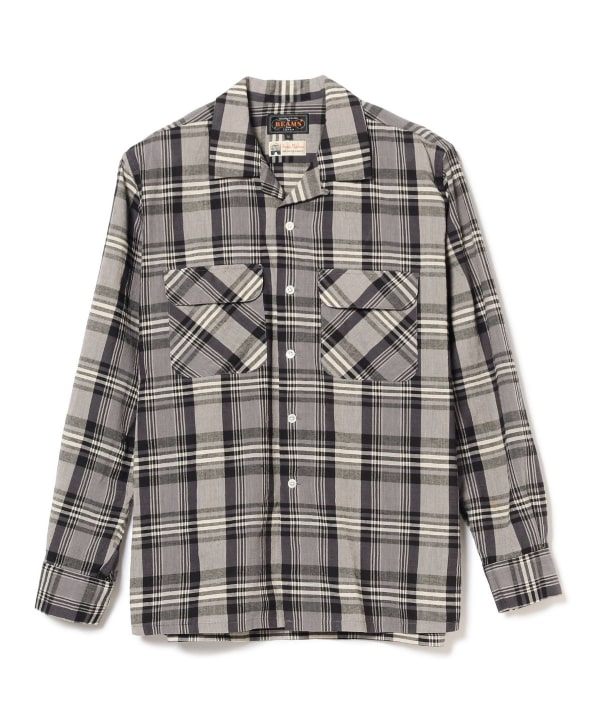 BEAMS PLUS（ビームス プラス）Open Collar Madras（シャツ