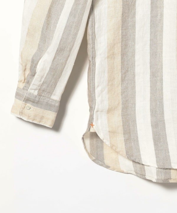 BEAMS PLUS（ビームス プラス）Band Collar Egyptian Linen Classic Fit（シャツ・ブラウス カジュアルシャツ ）通販｜BEAMS