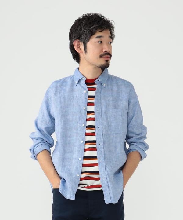 BEAMS PLUS（ビームス プラス）B.D. Linen Oxford（シャツ・ブラウス カジュアルシャツ）通販｜BEAMS