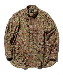 ▲BEAMS PLUS / B.D. Block Print Square Classic Fit