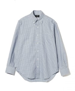 IKE BEHAR / Oxford Mini Gingham Check Button Down Shirt