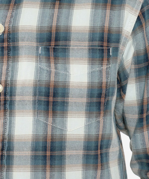 BEAMS PLUS REMI RELIEF × BEAMS PLUS / 別注Indigo Check Shirt