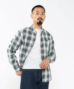 REMI RELIEF × BEAMS PLUS / 別注 Indigo Check Shirt