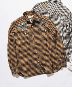 ▲【予約・イベント限定】REMI RELIEF × BEAMS PLUS / 別注 Check Western shirt Classic Fit