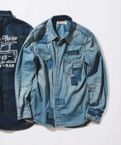 ▲【予約・イベント限定】REMI RELIEF × BEAMS PLUS / 別注 Denim Western shirt Used