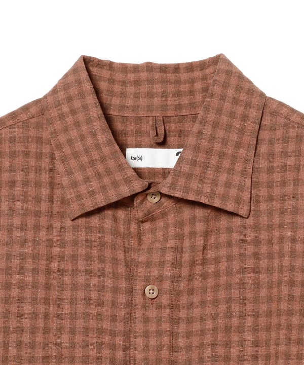 BEAMS PLUS（ビームス プラス）ts(s) / Gingham Plaid Linen*Cotton