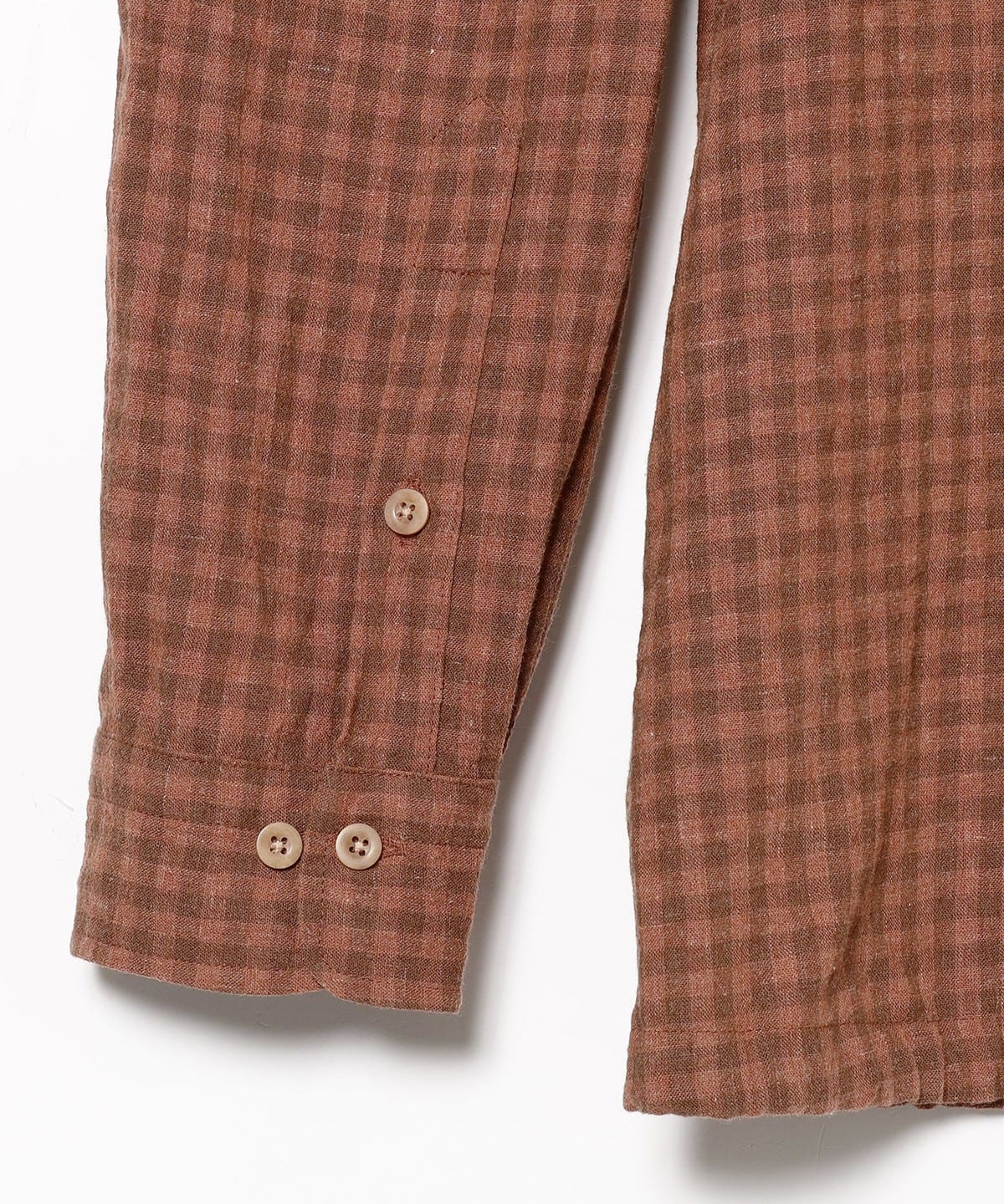 BEAMS PLUS（ビームス プラス）ts(s) / Gingham Plaid Linen*Cotton