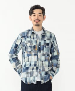 ▲REMI RELIEF / 別注 Patchwork Western Shirt