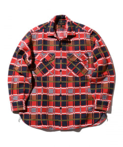 BEAMS PLUS / WORK Classic Fit Block Plaid Jacquard