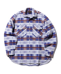 BEAMS PLUS / WORK Classic Fit Block Plaid Jacquard