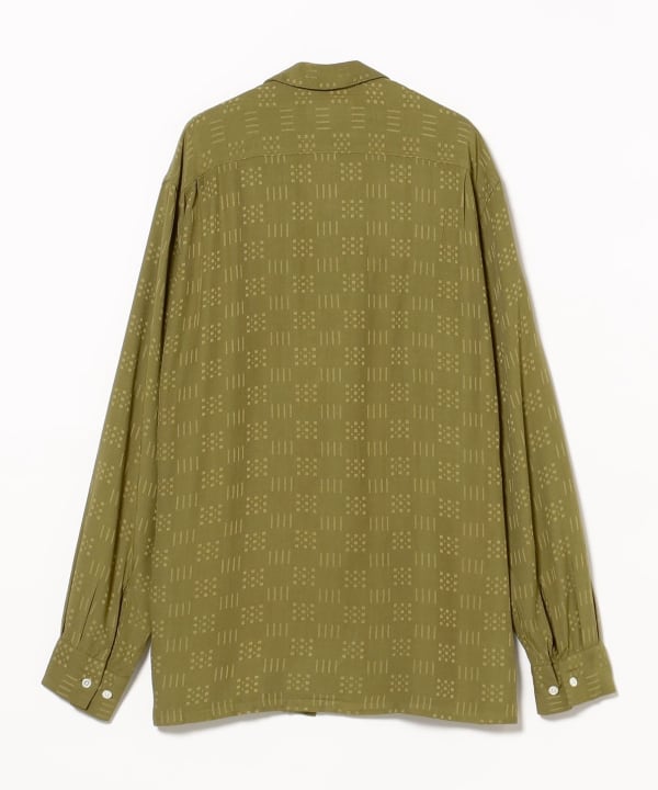 BEAMS PLUS（ビームス プラス）Open Collar Shirt Jacquard