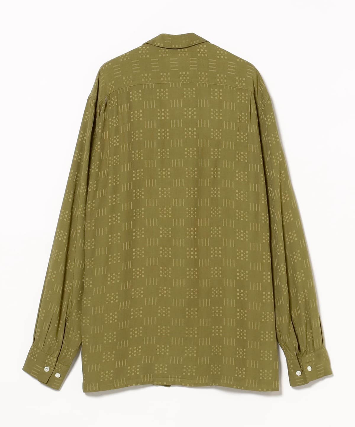 BEAMS PLUS（ビームス プラス）Open Collar Shirt Jacquard