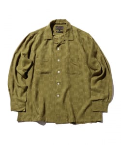 Open Collar Shirt Jacquard