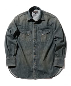 BEAMS PLUS / Western Shirt Denim Double Dye