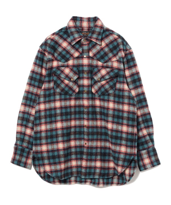 BEAMS PLUS（ビームス プラス）Western Shirt Wool/Alpaca Plaid