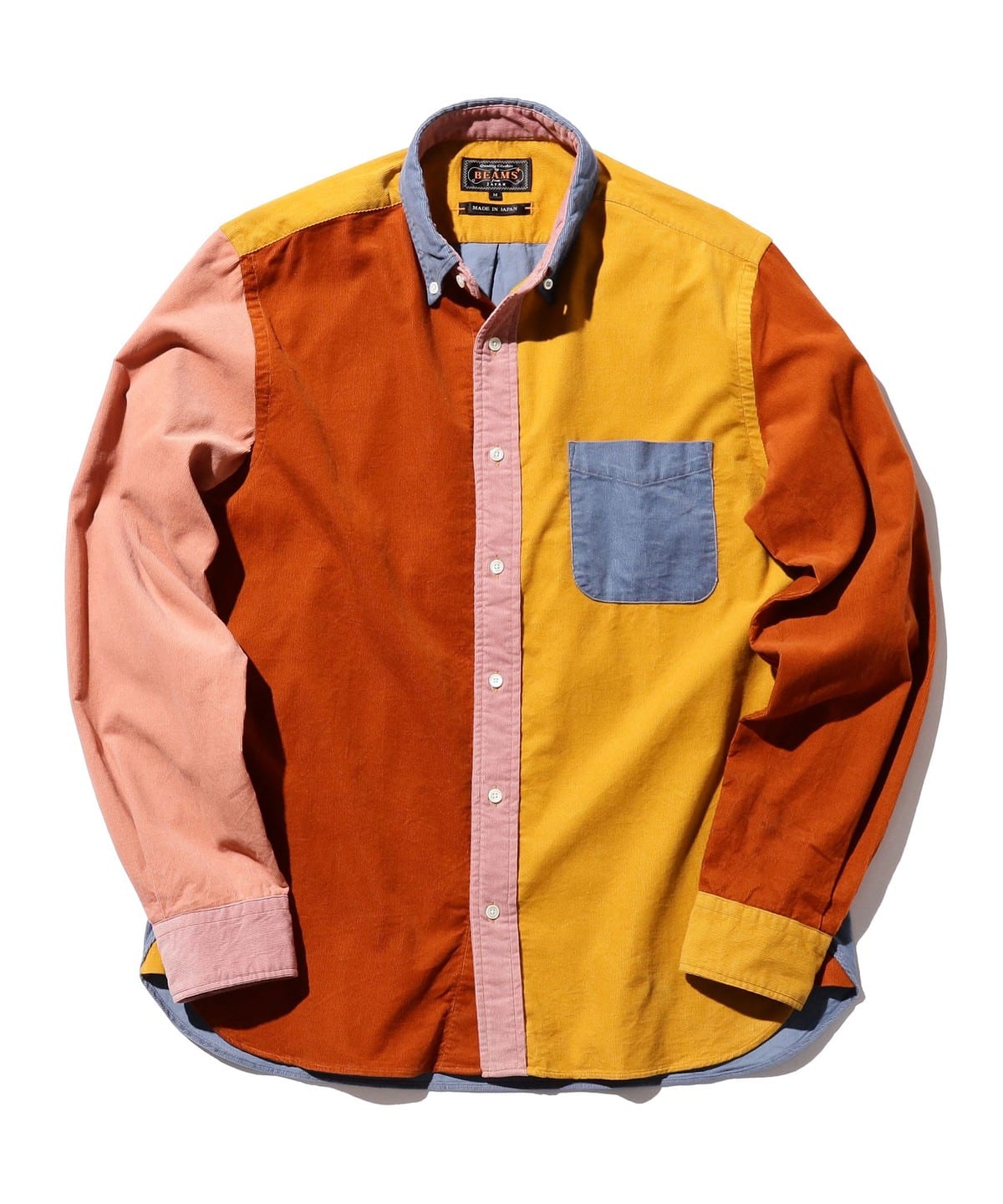 B. D. Corduroy Panel シャツ・ブラウス MEN BLUE M B. D. Corduroy Panel シャツ・ブラウス MEN BLUE M