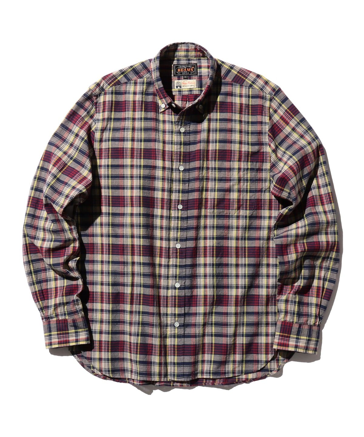 B. D. Madras シャツ・ブラウス MEN RED M B. D. Madras シャツ・ブラウス MEN RED M