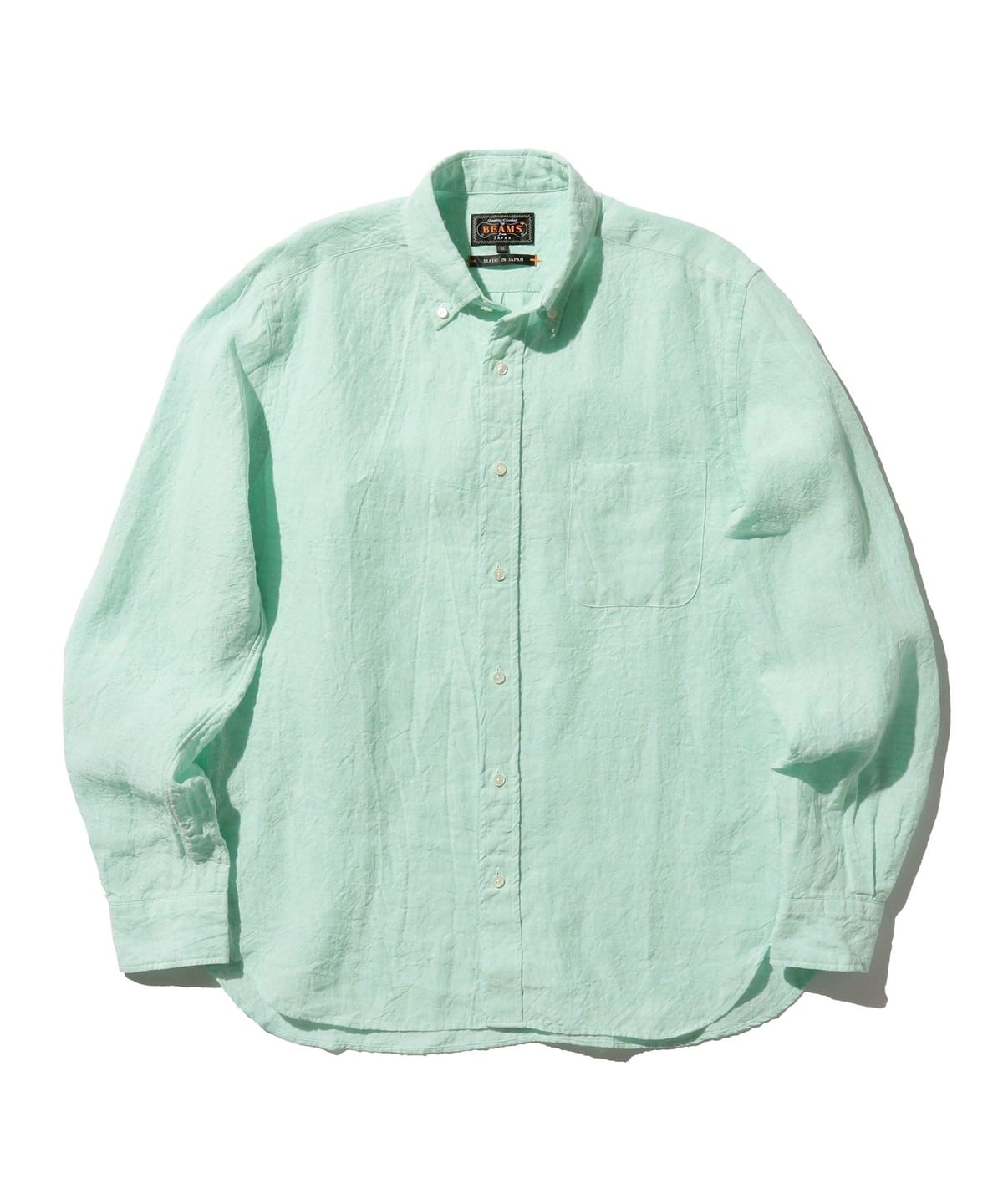 B. D. LINEN SOLID シャツ・ブラウス MEN MINT. GRN XS B. D. LINEN SOLID シャツ・ブラウス MEN MINT. GRN XS