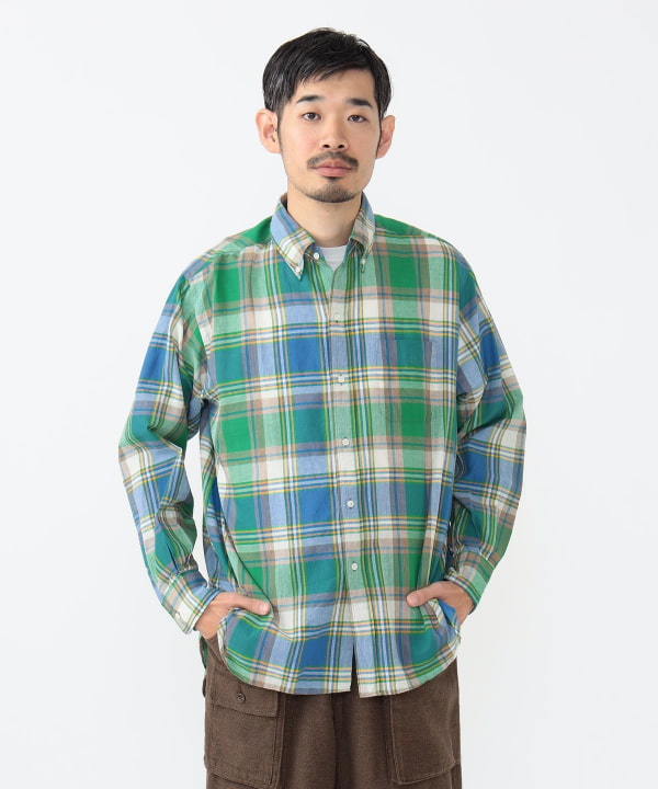 2024年 お歳暮・冬ギフト特集 BEAMS PLUS（ビームス Madras（シャツ Classic-fit プラス）B.D. トップス