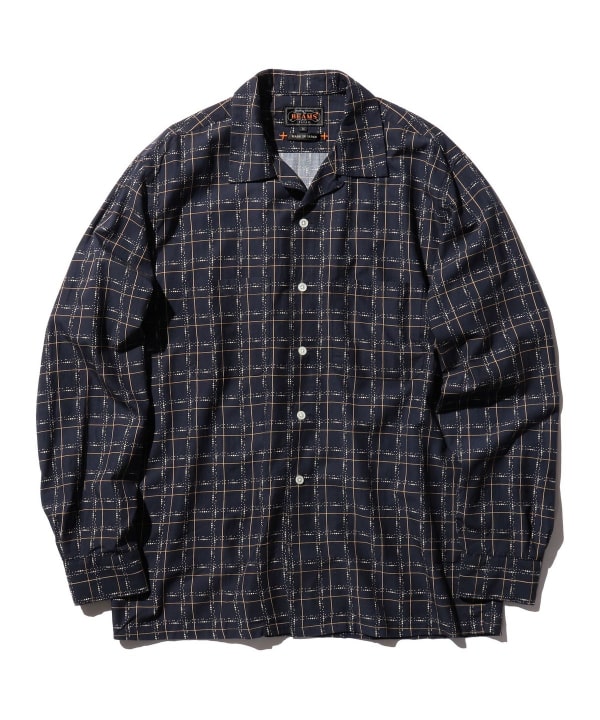 BEAMS PLUS（ビームス プラス）Open Collar Cotton Rayon Print