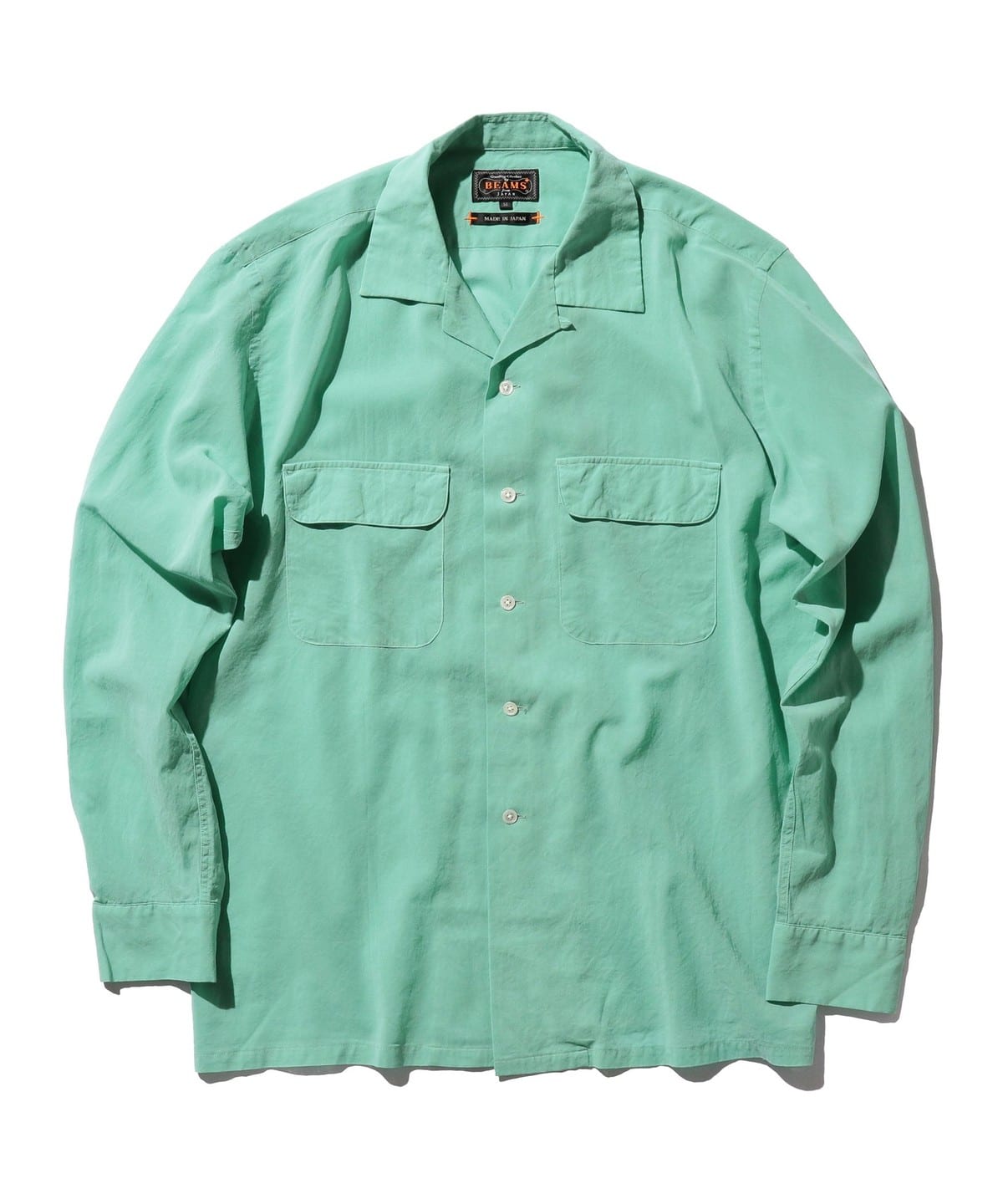 Open Collar 100/2 Organdy Garment Dye シャツ・ブラウス MEN MINT. GRN XL Open Collar 100/2 Organdy Garment Dye シャツ・ブラウス MEN MINT. GRN XL