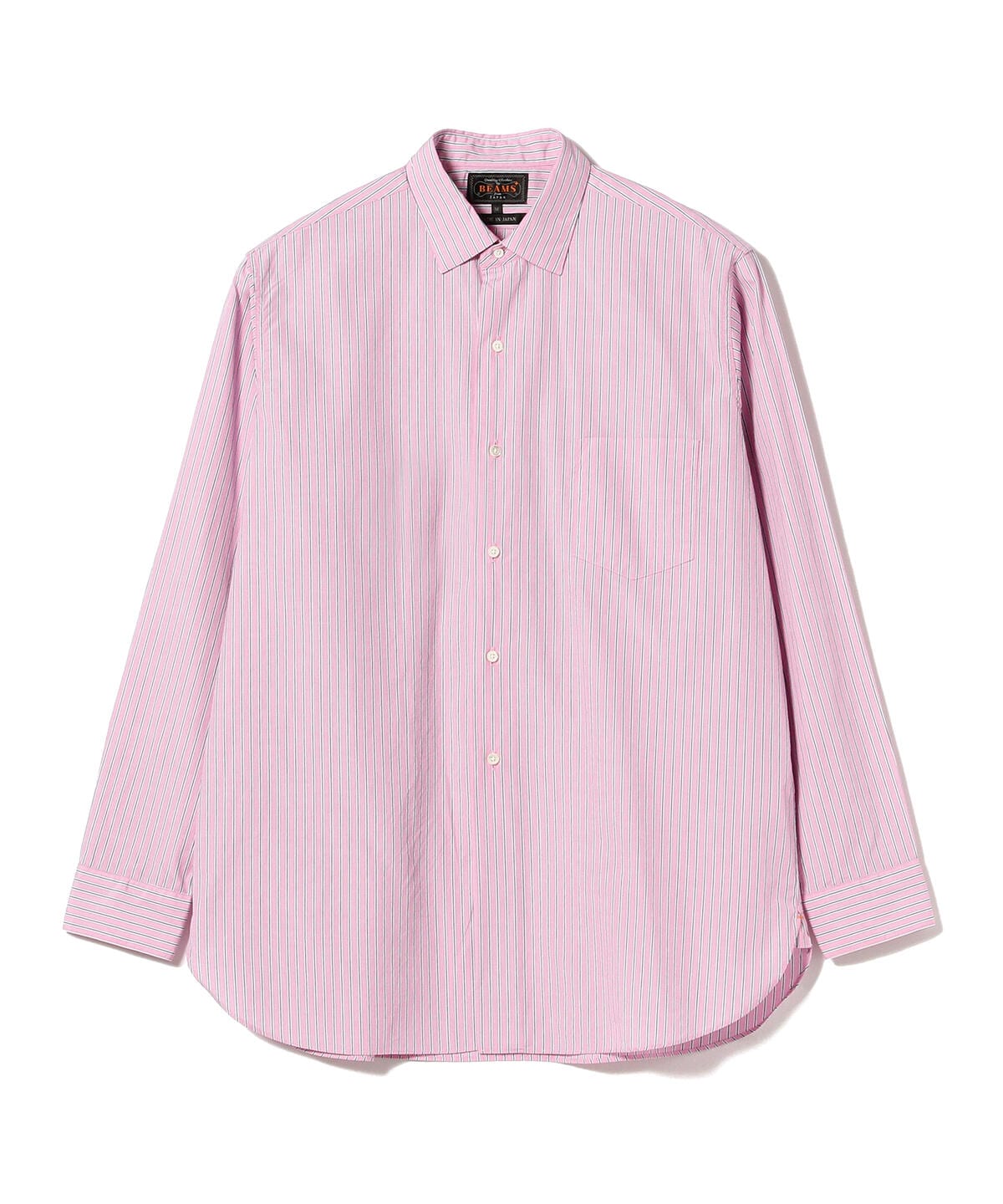 BEAMS PLUS カジュアルシャツ L カーキx紫x青等(総柄)なし開閉 - シャツ