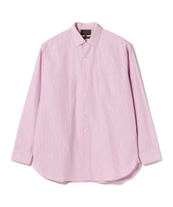 ▲BEAMS PLUS / ストライプ レギュラーカラー シャツ クラシックフィット