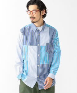 ▲dip × BEAMS PLUS / 別注 Strip Combi Shirt