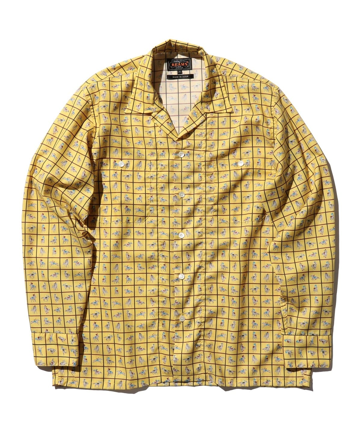 MIL Open Collar Derby Tattersall シャツ・ブラウス MEN YELLOW M MIL Open Collar Derby Tattersall シャツ・ブラウス MEN YELLOW M
