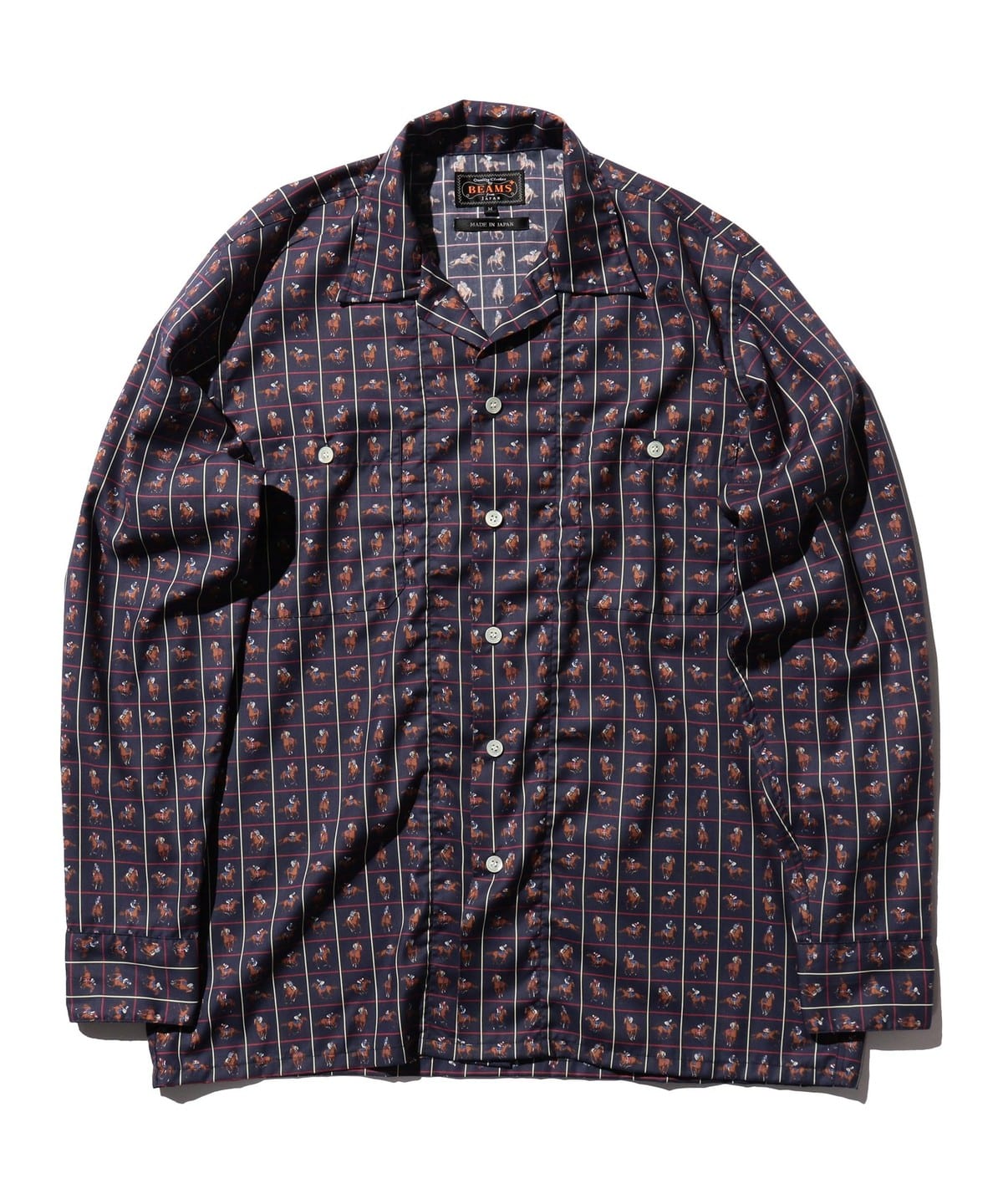 MIL Open Collar Derby Tattersall シャツ・ブラウス MEN NAVY M MIL Open Collar Derby Tattersall シャツ・ブラウス MEN NAVY M