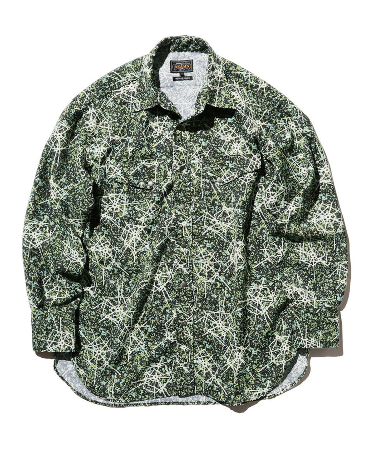 Western Shirt Jacquard Mapping Print シャツ・ブラウス MEN BLACK S Western Shirt Jacquard Mapping Print シャツ・ブラウス MEN BLACK S