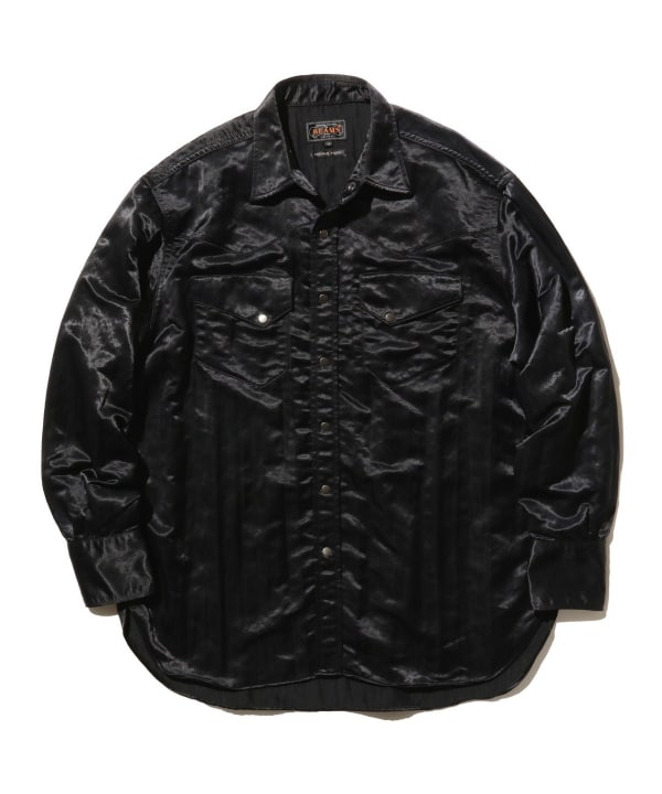 BEAMS PLUS（ビームス プラス）Western Shirt Broken Nylon Satin