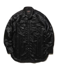 Western Shirt Broken Nylon Satin
