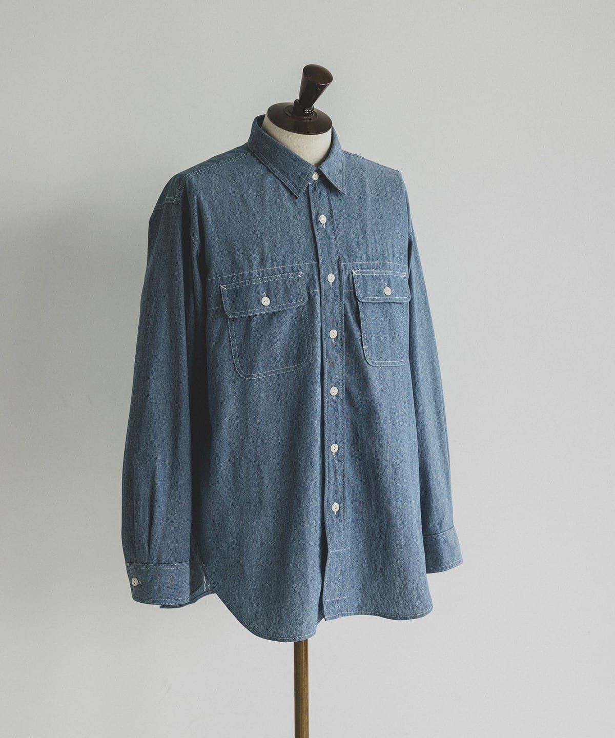 【別注】PEG / Vertifield Shirt シャツ・ブラウス MEN Lt. Blue M 【別注】PEG / Vertifield Shirt シャツ・ブラウス MEN Lt. Blue M
