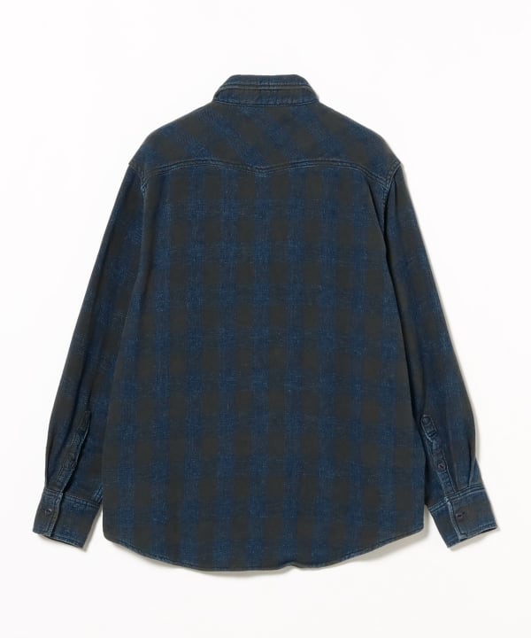 BEAMS PLUS（ビームス プラス）【別注】REMI RELIEF / Indigo Check Shirt（シャツ・ブラウス カジュアルシャツ ）通販｜BEAMS