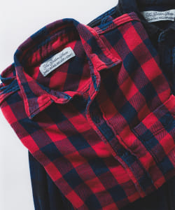 REMI RELIEF x BEAMS PLUS / 別注 Indigo Check Shirt