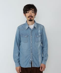 ▲【予約・イベント限定】REMI RELIEF / 別注 CHAMBRAY WESTERN SHIRT REGULAR FIT