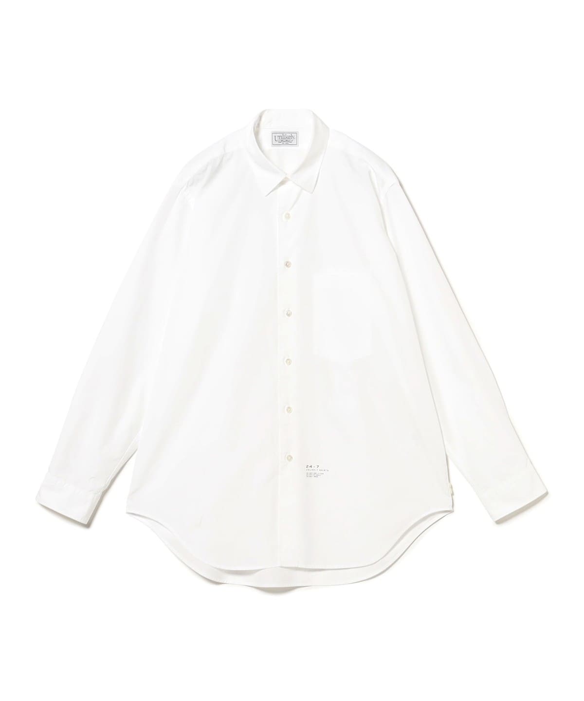 Unlikely / Unlikely Regular Collar Shirt シャツ・ブラウス MEN WHITE L Unlikely / Unlikely Regular Collar Shirt シャツ・ブラウス MEN WHITE L