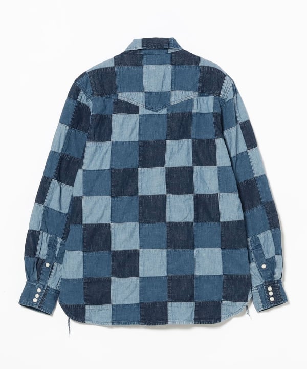 BEAMS PLUS（ビームス プラス）【別注】REMI RELIEF / Denim Western shirt Patchwork Classic  Fit（シャツ・ブラウス カジュアルシャツ）通販｜BEAMS